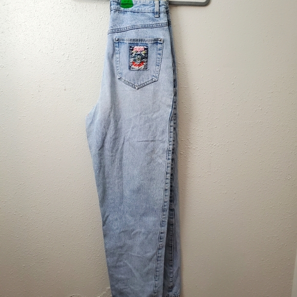 Rare 1990s Vintage Dakota Blue Basics Jeans HighRise Slim Light Wash size 11/12 - Picture 4 of 6